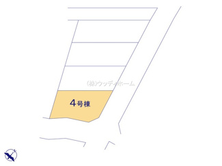 【区画図】 | 春日部市下蛭田　新築一戸建て　4号棟
