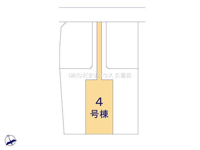 第1加須花崎　新築一戸建て　04　リーブルガーデンの区画図|全５棟