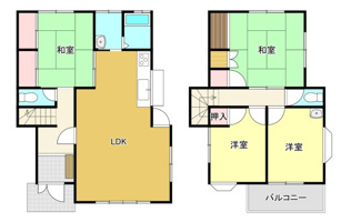 【間取り】 | 坂出市花町中古戸建