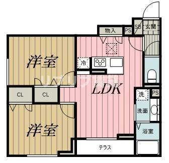 D-ROOM新宿ⅠーＡ棟の間取り