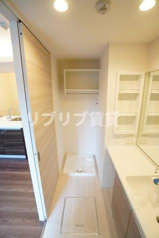 D-ROOM新宿ⅠーＡ棟の洗面所