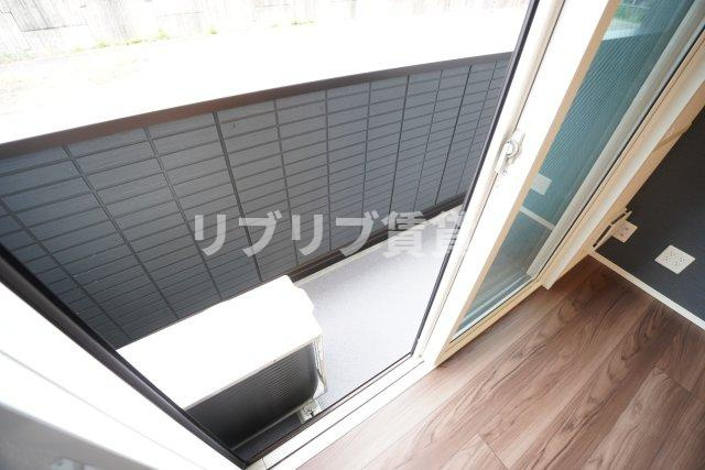 D-ROOM新宿ⅠーＡ棟のバルコニー