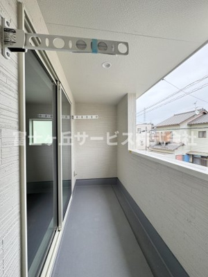 【バルコニー】 | 静岡市清水区折戸1丁目 新築一戸建て 2号棟 | ルーフ付きのバルコニーです