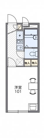 レオパレスあらたの間取り|画像2