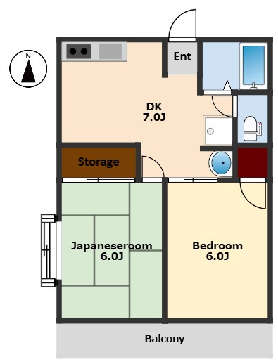 シティハイムエステートＣの間取り