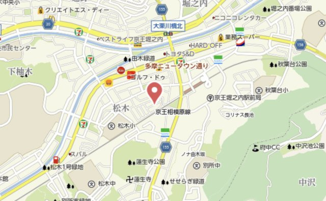 祝　成約済み　八王子市　松木　中古戸建の地図|～仲介手数料無料☆八王子ひなた不動産～八王子市松木　中古戸建