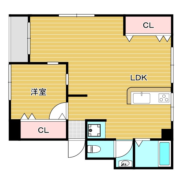 三隆（1）コーポラスの間取り