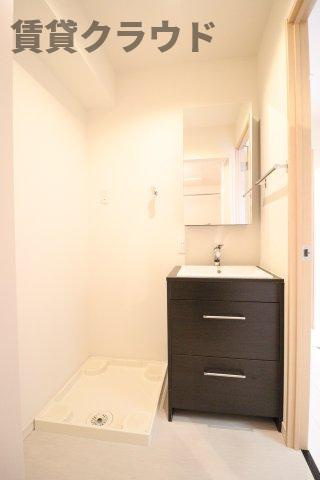 リブリ・エイリアスの洗面所|朝の準備に活躍する、洗髪洗面化粧台！