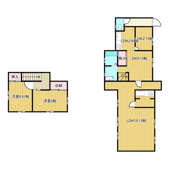 長生郡白子町八斗戸建ての間取り