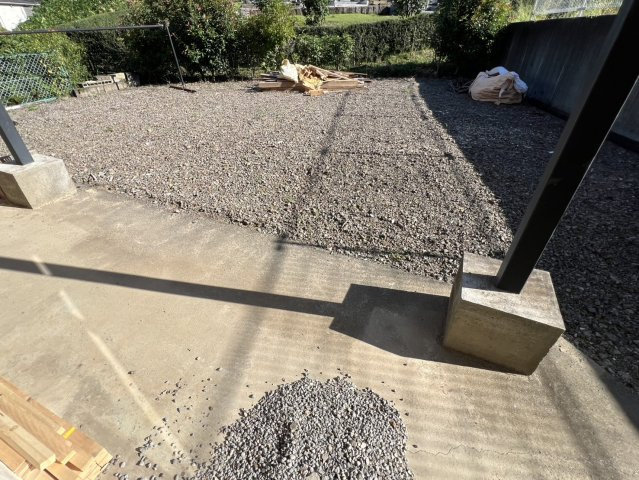 白河市菅生舘戸建の庭