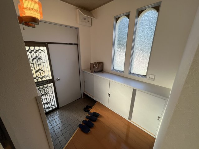白河市菅生舘戸建の玄関