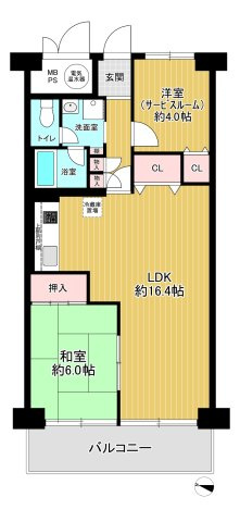 ネオコーポ堀切菖蒲園の間取り