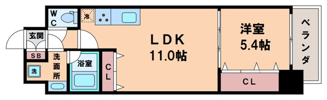 【間取り】 | スプランディッド上本町WESTⅡ