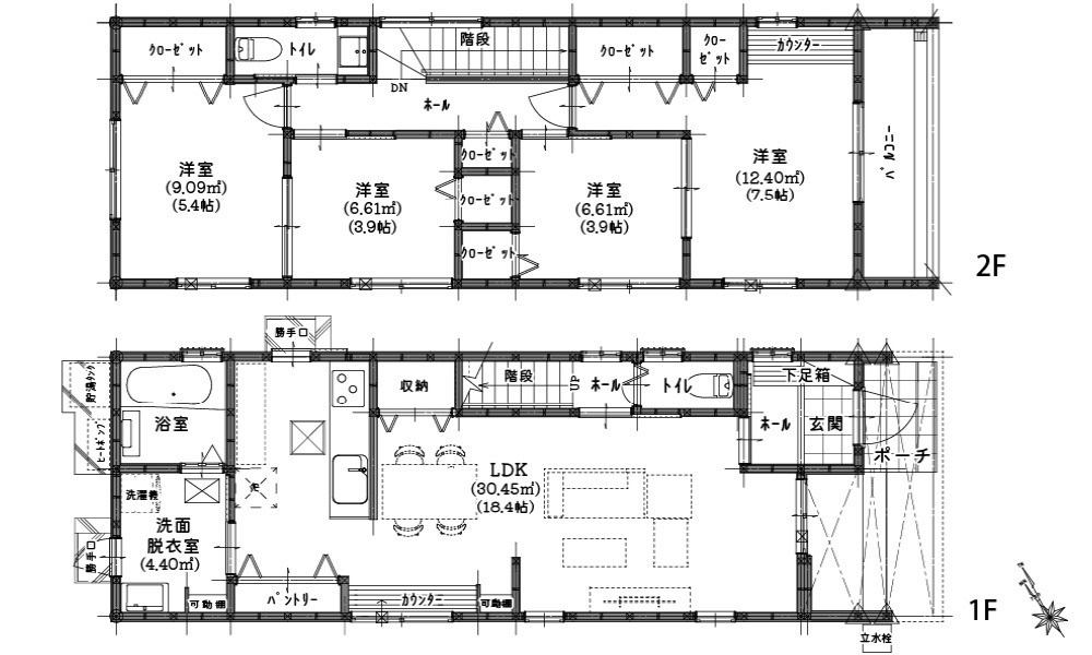 東区馬木３丁目の間取り