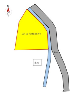 【土地図】 | 桜川市入野203.88坪売地