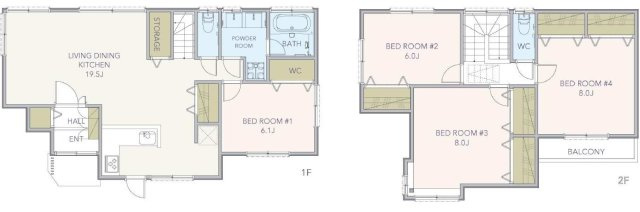 鎌倉市笛田6丁目　中古戸建ての間取り