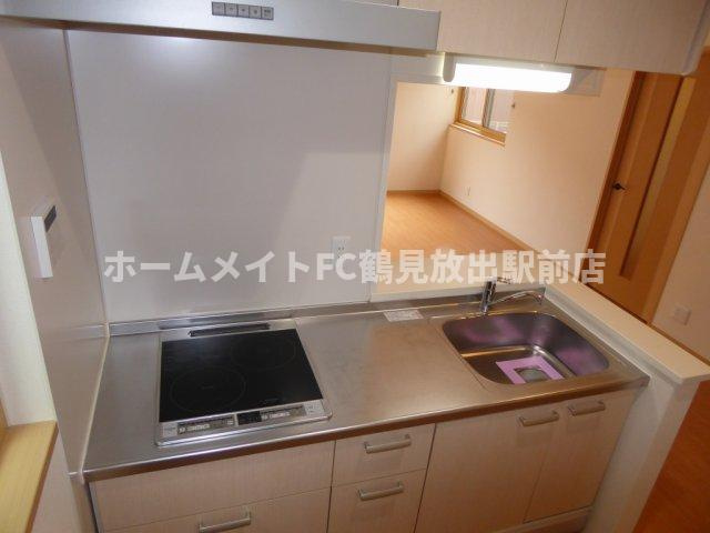 東大阪市森河内西２丁目の一戸建てのキッチン|IHシステムキッチン
