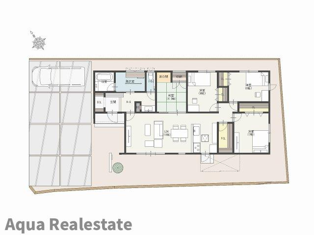 三豊市豊中町本山甲の新築一戸建の間取り