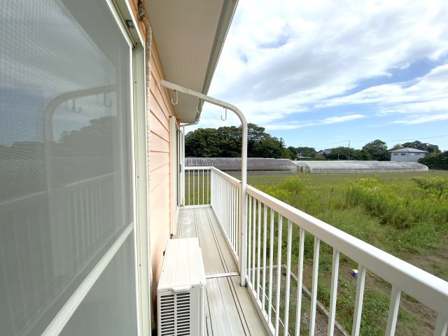 増井アパートのバルコニー