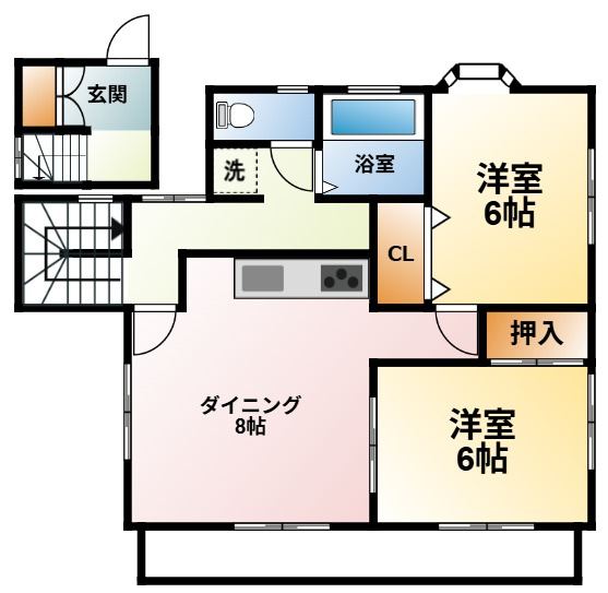 増井アパートの間取り