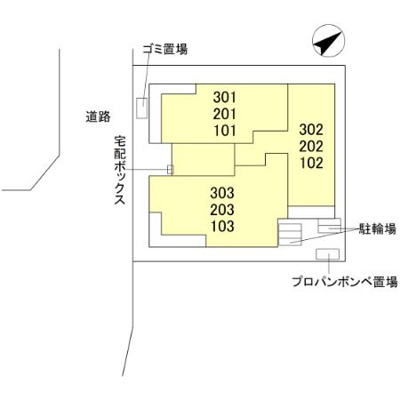 【区画図】 | ビーネ北坂戸