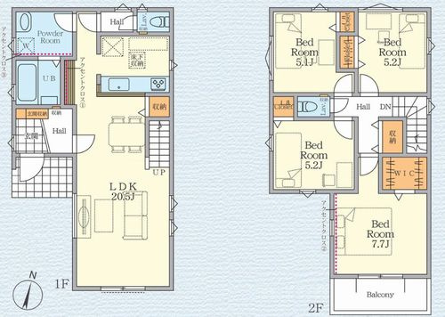【間取り】 | 【仲介手数料０円】平塚市老松町1期　新築一戸建て | 平塚市老松町1期　新築一戸建て