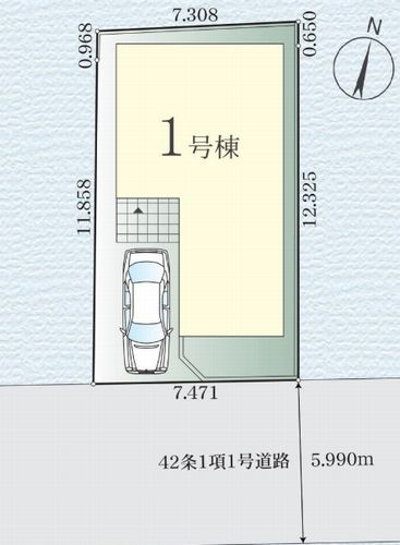 【区画図】 | 【仲介手数料０円】平塚市老松町1期　新築一戸建て | 平塚市老松町1期　新築一戸建て