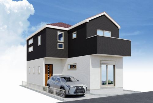 【外観パース】 | 【仲介手数料０円】平塚市老松町1期　新築一戸建て | 平塚市老松町1期　新築一戸建て