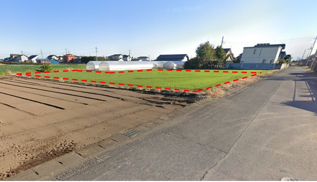 【外観】 | 売地：新田中江田町