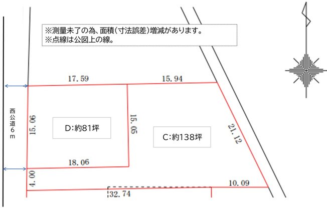 【土地図】 | 売地：新田中江田町