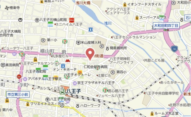 祝：成約済み　クリオ京王八王子ビサイド　八王子市　中古マンションの地図|～仲介手数料無料☆八王子ひなた不動産～クリオ京王八王子ビサイド