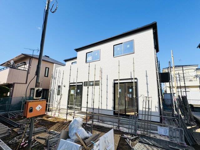 松戸市古ケ崎３丁目新築戸建【古ヶ崎小学校：10分】の外観|4号棟現況・10月17日撮影
