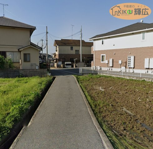 加古川市野口町古大内（全3区）土地2号地の前面道路含む現地写真