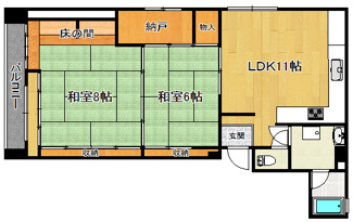 【間取り】 | エントランスライフ金閣G
