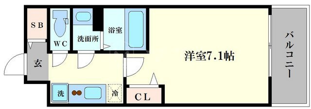 ファステート難波WESTパークの間取り