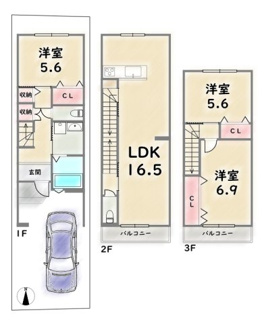 【間取り】 | 右京区嵯峨野芝野町