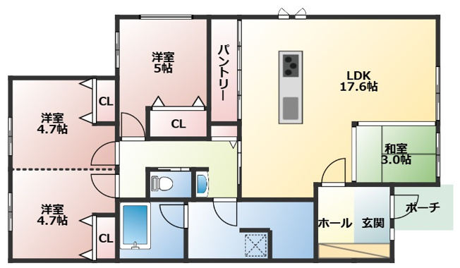 【間取り】 | 山鹿市中　平屋戸建 | ☆間取り図☆