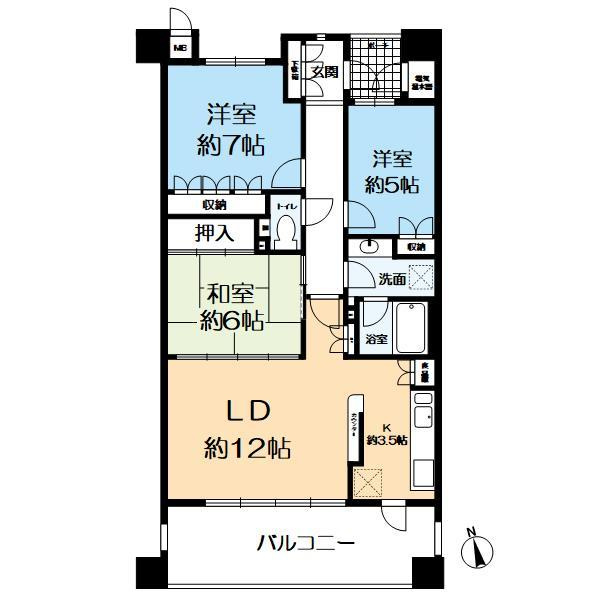 西宮門戸アーバンライフパークヴィレの間取り