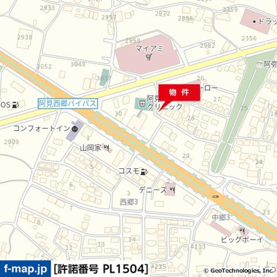 【地図】 | 阿見町中郷２丁目テナント