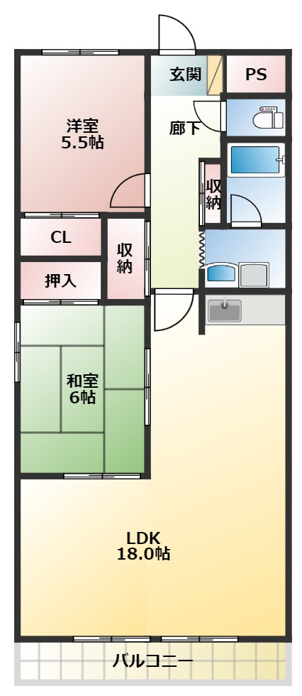 フェニックス殿岡の間取り
