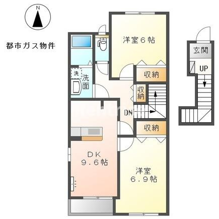 ウィステリアＡ棟の間取り|間取図