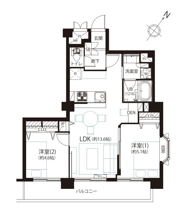 アークステージ高田馬場の間取り