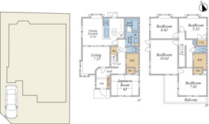 【間取り】 | ご自宅から現地まで、当社スタッフがお車にて、「お迎え・お送り」をしております。是非お気軽にお問合せくださいませ♪