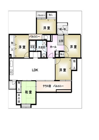 プレステージ新千里西町2号棟の間取り