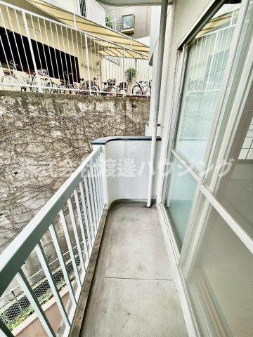 第2千里ハイツのバルコニー|サービスバルコニーあり