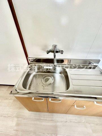 第2千里ハイツの設備|混合栓付けました