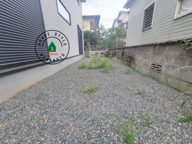 熊本市西区高橋町1丁目第1-2棟（2号棟）　の庭|お庭で自由な時間を過ごせます。