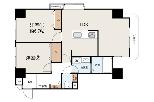 【間取り】 | アグラード堺