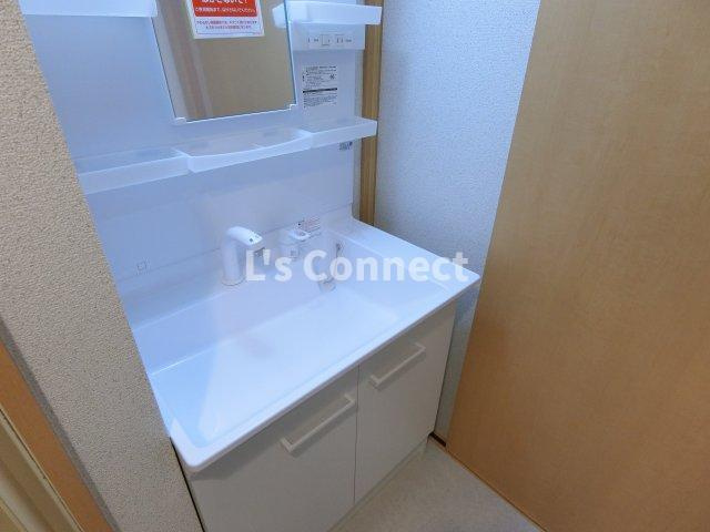 【洗面所】 | パームクレスト高森 | 独立洗面台は新品です。