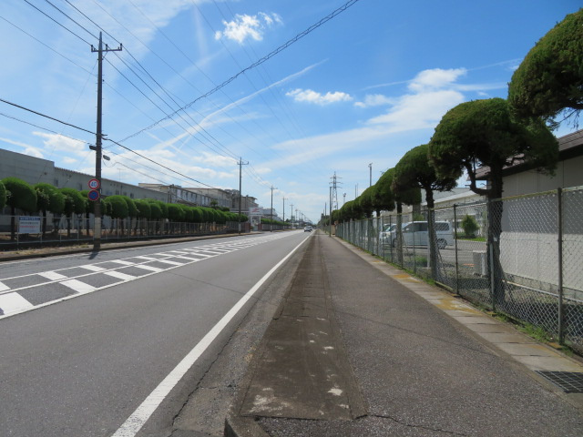 邑楽郡大泉町大字吉田の倉庫の周辺